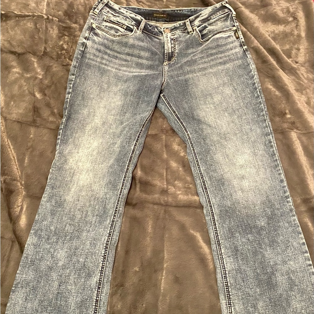 Silver Suki Bootcut Jeans.